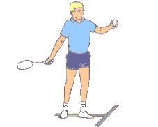 Badminton Schlägerhaltung